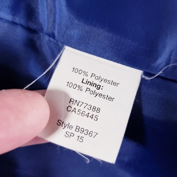 J. Crew Factory Women's Blue Crepe Blazer Work Suit Jacket B9367 Size 2 - Picture 10 of 12